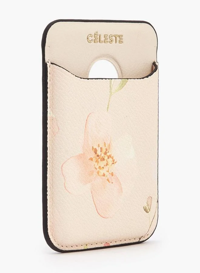 سيليست Floral Print Card Holder